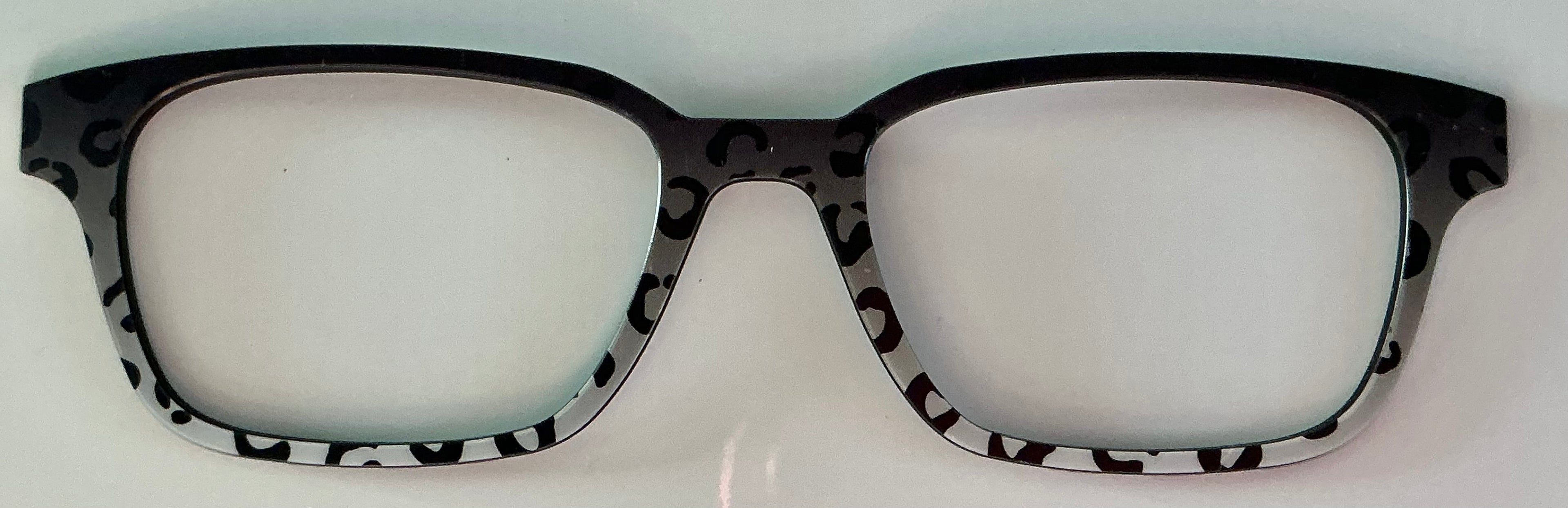 PAIR Finley Topper;black to gray leopard gradient