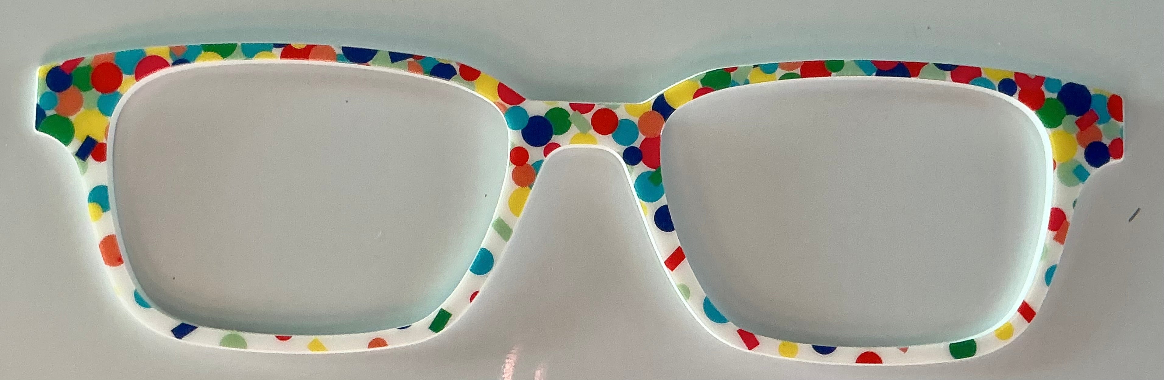 PAIR Finley Topper; rainbow confetti