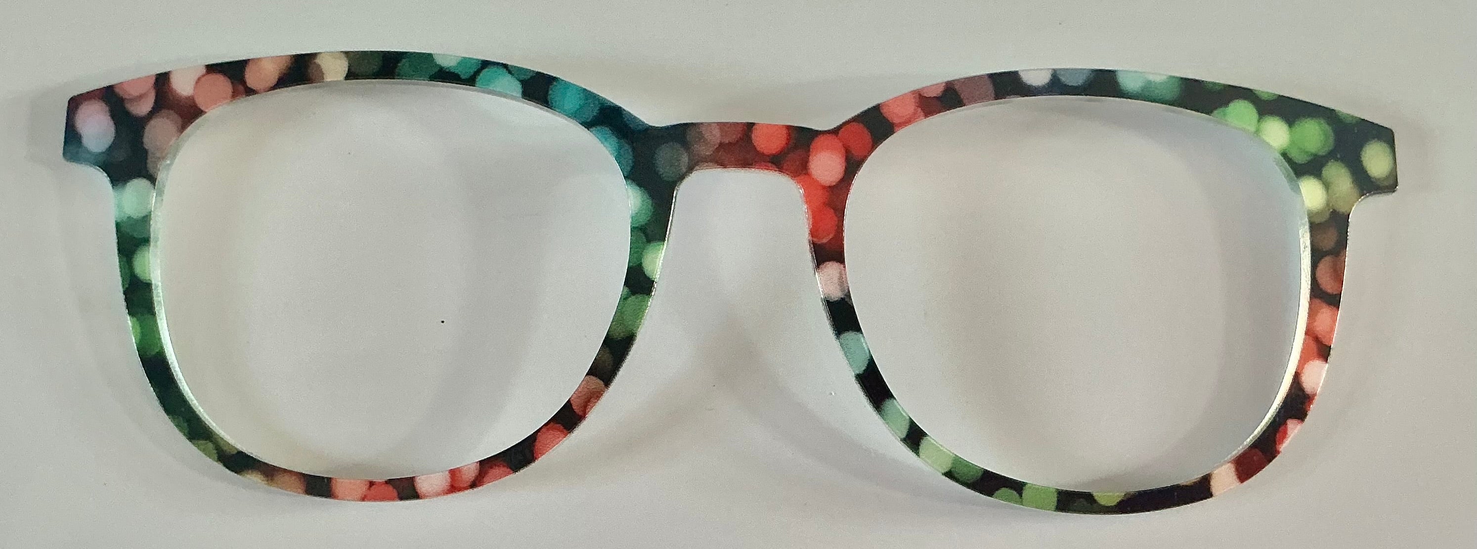 PAIR Reese Topper; rainbow bokeh dots