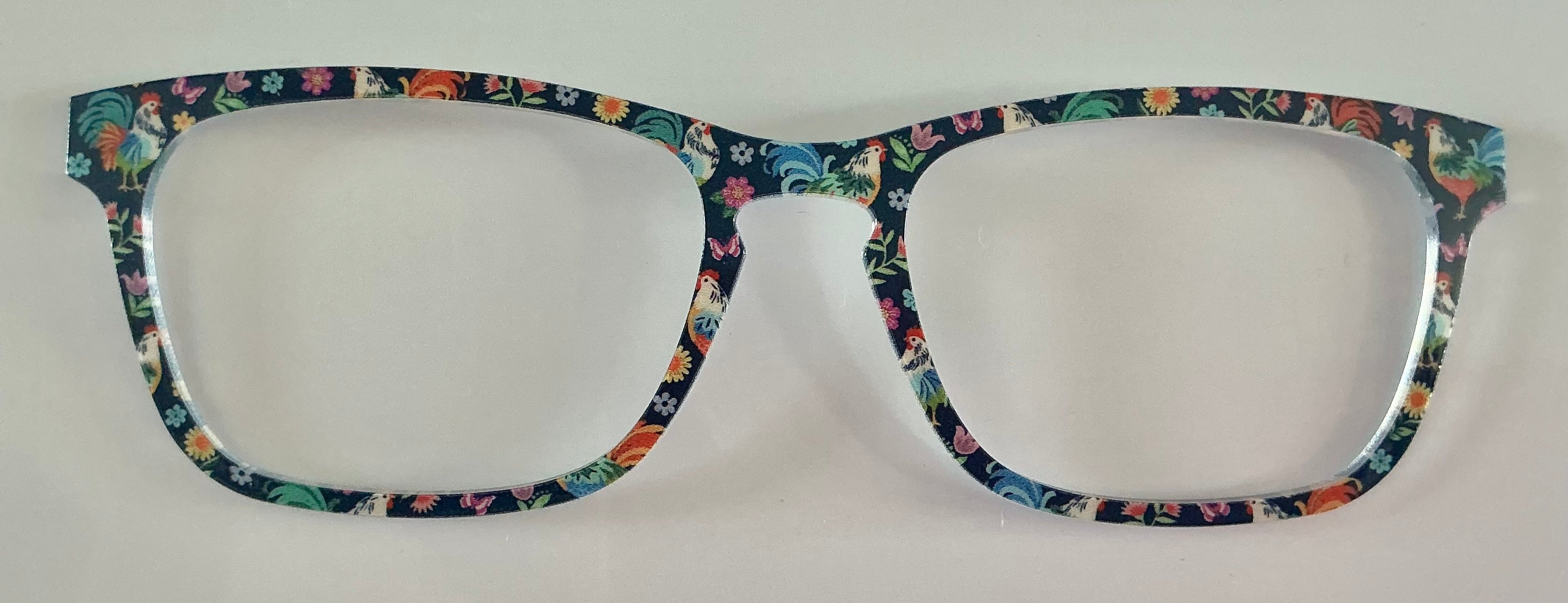 PAIR Casper Topper; roosters and flowers