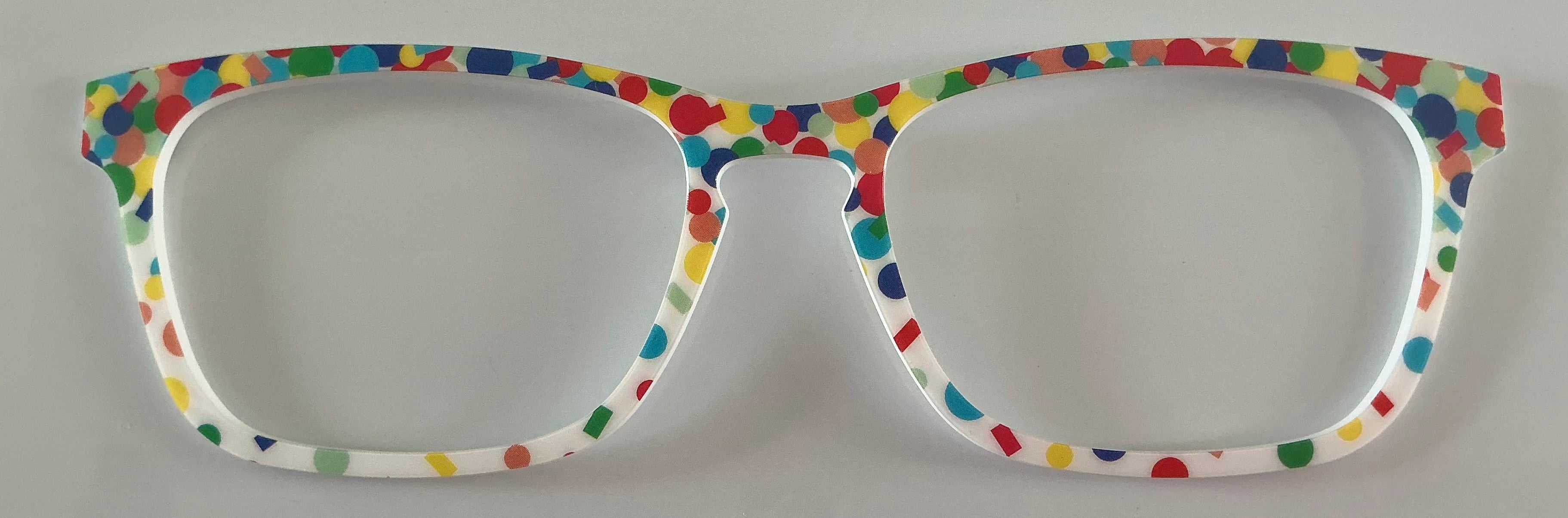 PAIR Casper Topper; rainbow confetti