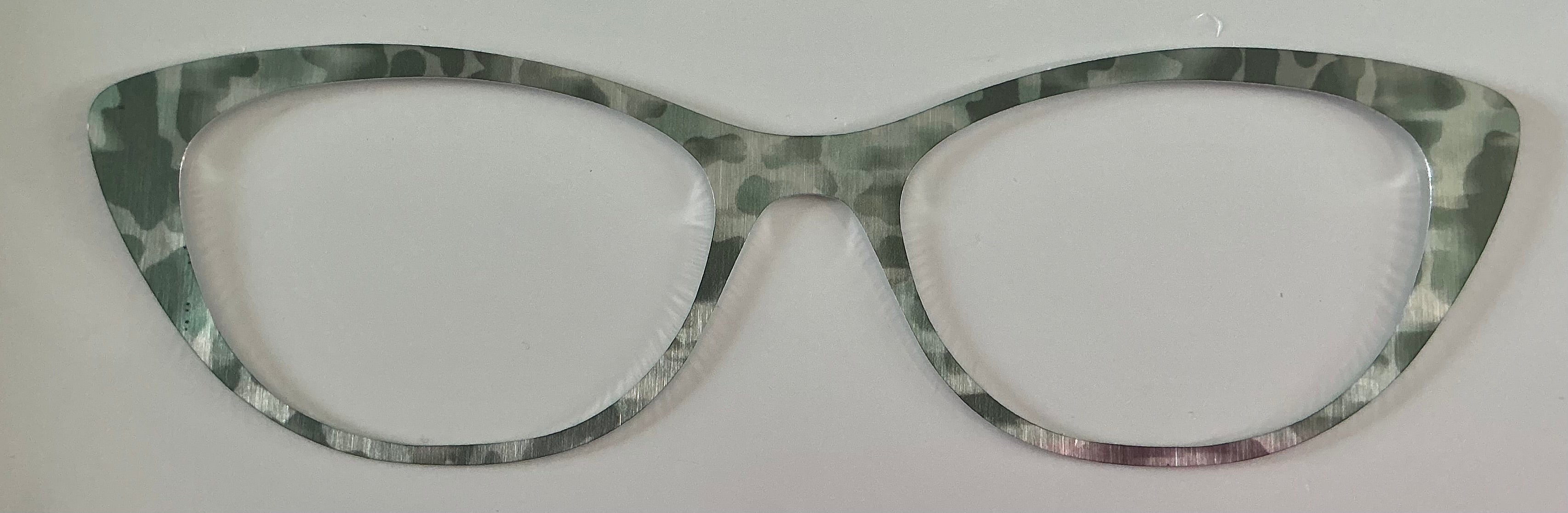 Ella Topper; metal; green camo