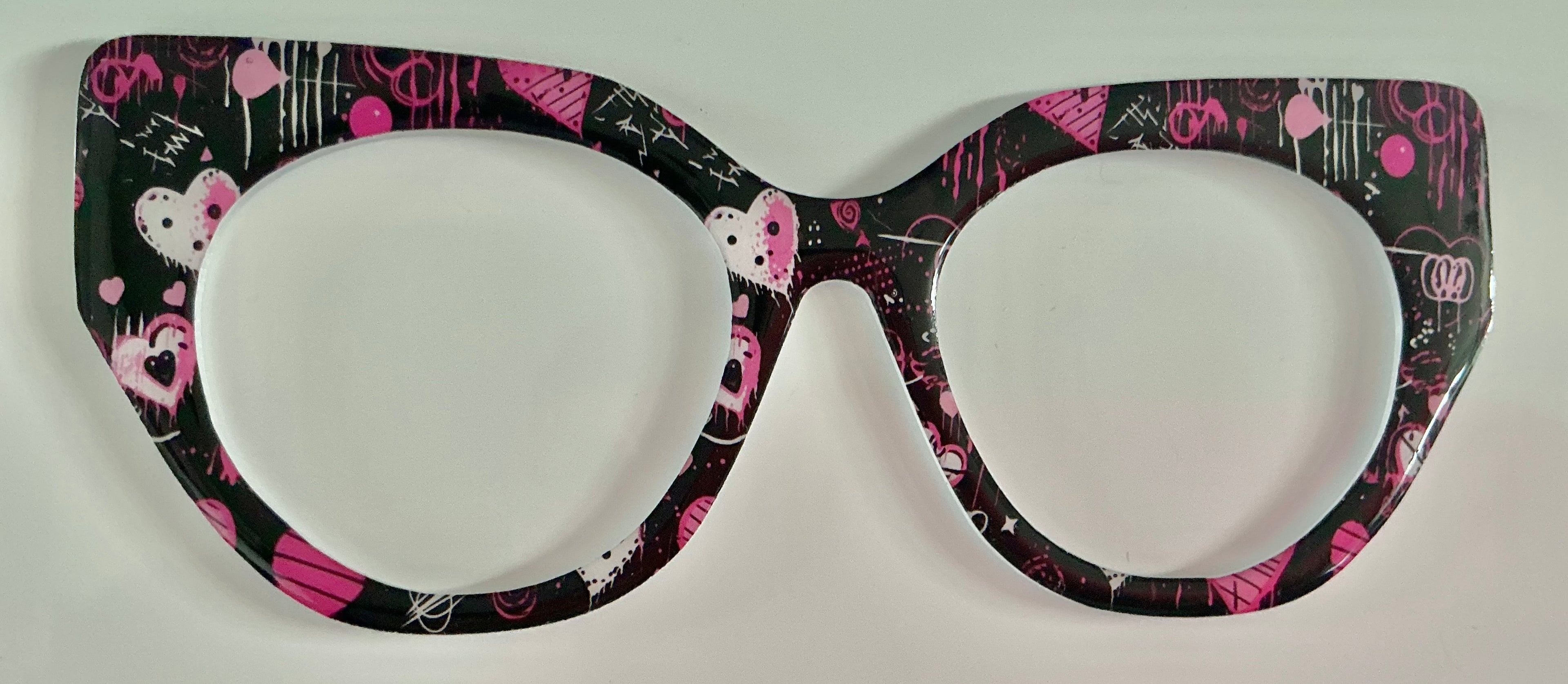 Zuri Topper; CiCi; black with pink hearts