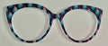 Zuri Topper; pink and blue Santas