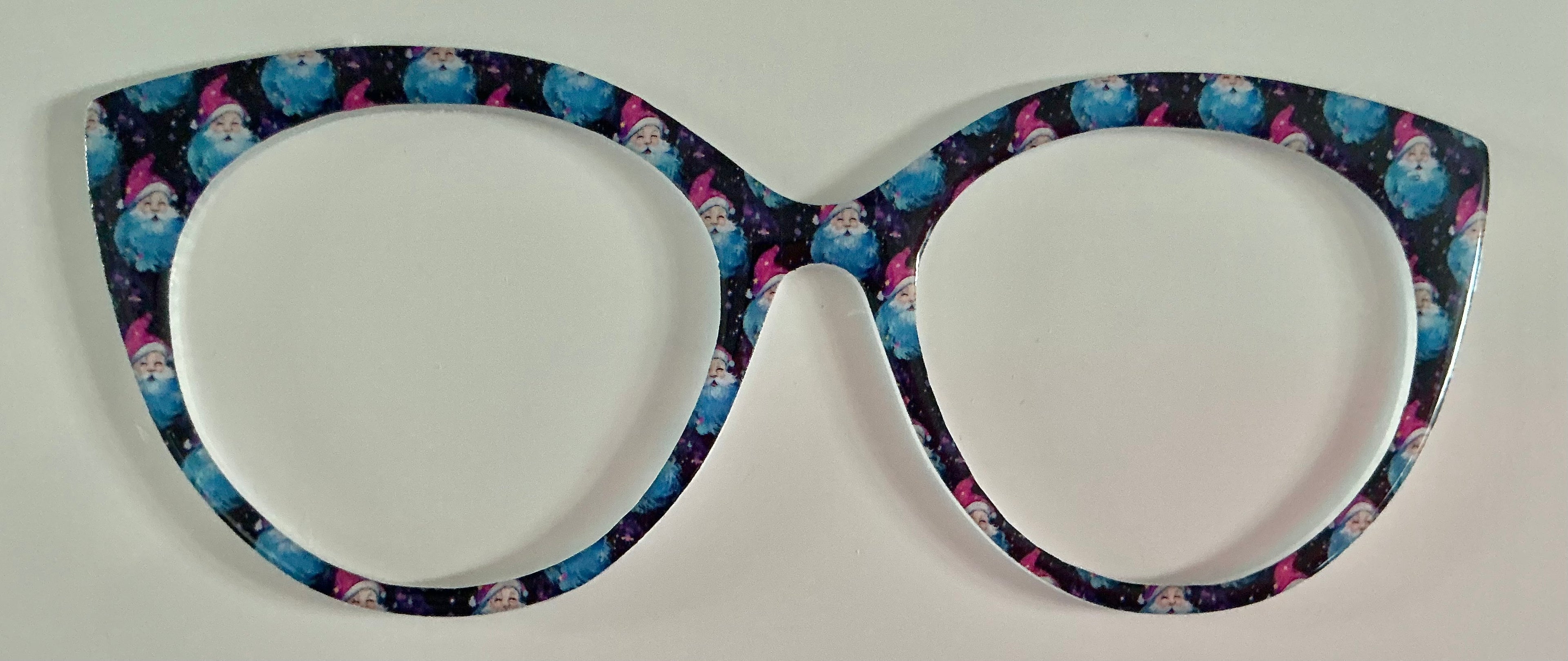 Zuri Topper; pink and blue Santas