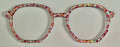 Rowan Topper; orange and pink dots on silver