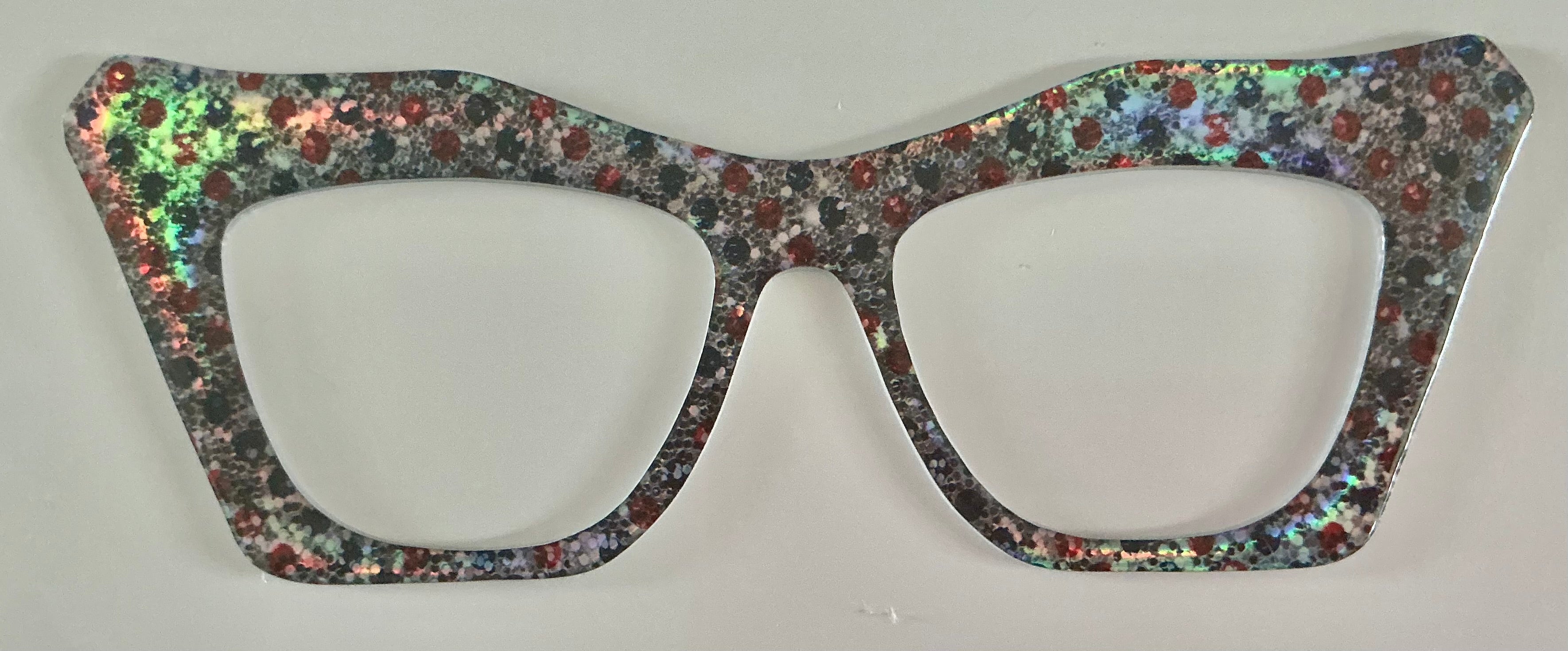 Harper Topper, hybrid; red and blue circles on silver