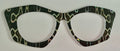 Brook Topper; hybrid; silver swirls on black