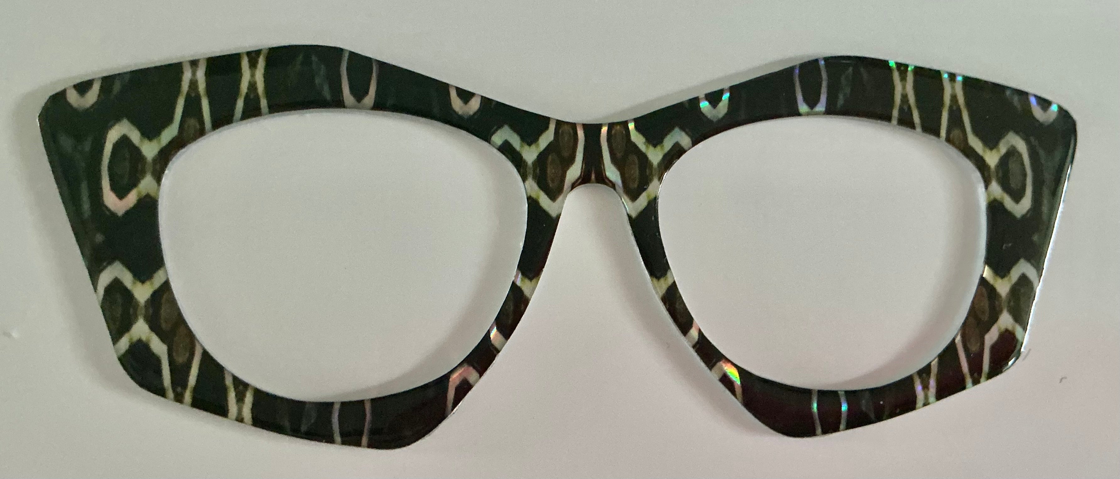 Brook Topper; hybrid; silver swirls on black