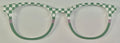 Reese Topper, metal; green/ green and white checkered split