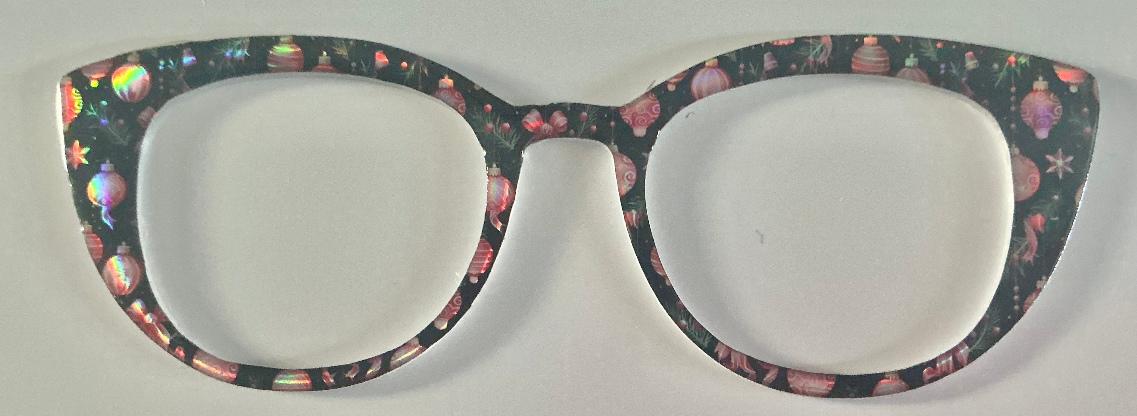 Reese Topper, hybrid; pink ornaments on black shine