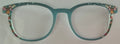 PAIR Reese Topper, teal Christmas deer