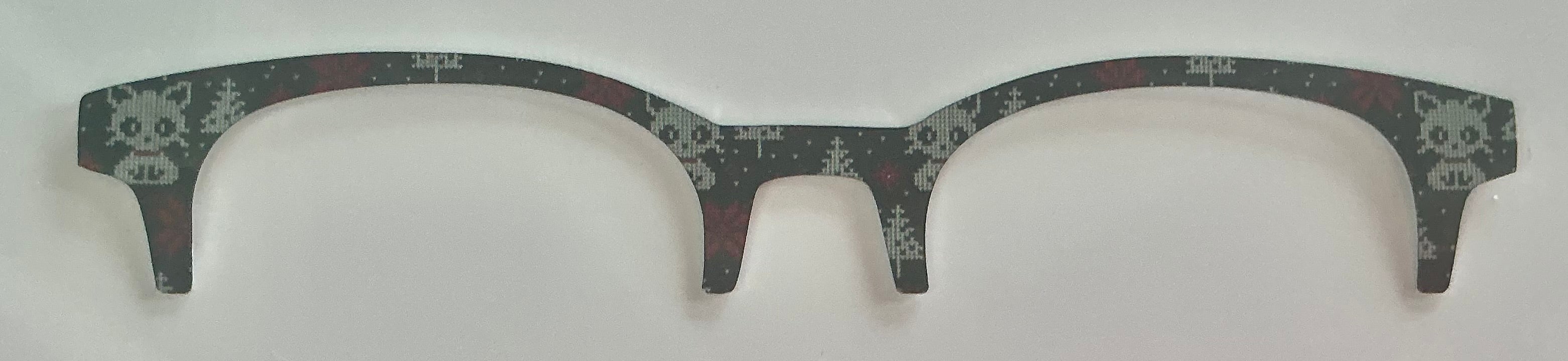 Reese Topper; Christmas Cat Brow Topper; metal