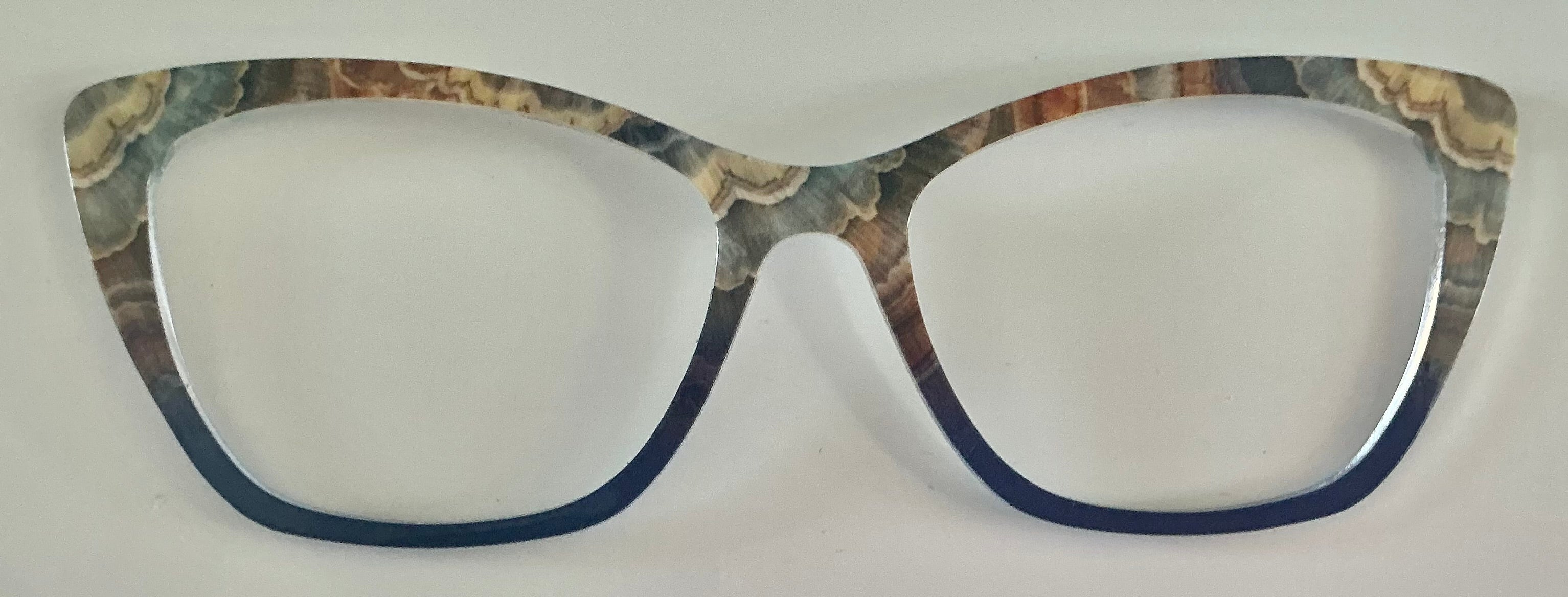 PAIR Wanda Topper; blue design/split