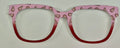 Murphy Topper; metal; pink Christmas Tree Cake/Burgundy Split