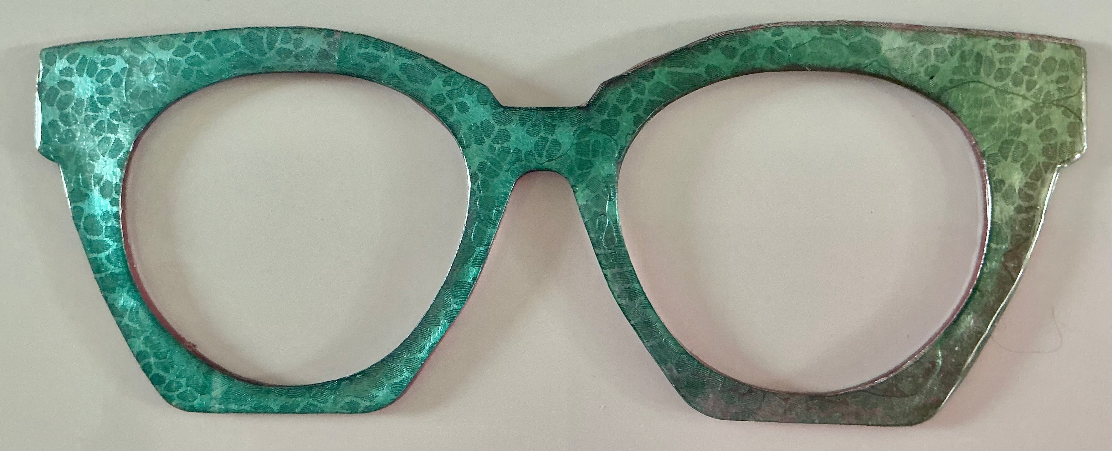 Zuri Case Topper; teal/olive shine with imprint