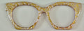 Zuri Case Topper; white flowers on gold