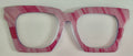 Payton Case Topper; pink/hot pink diagonal stripes