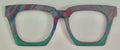 Payton Case Topper; lavender sandstone pattern/aqua glitter split