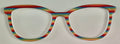 Georgia Topper; rainbow striped