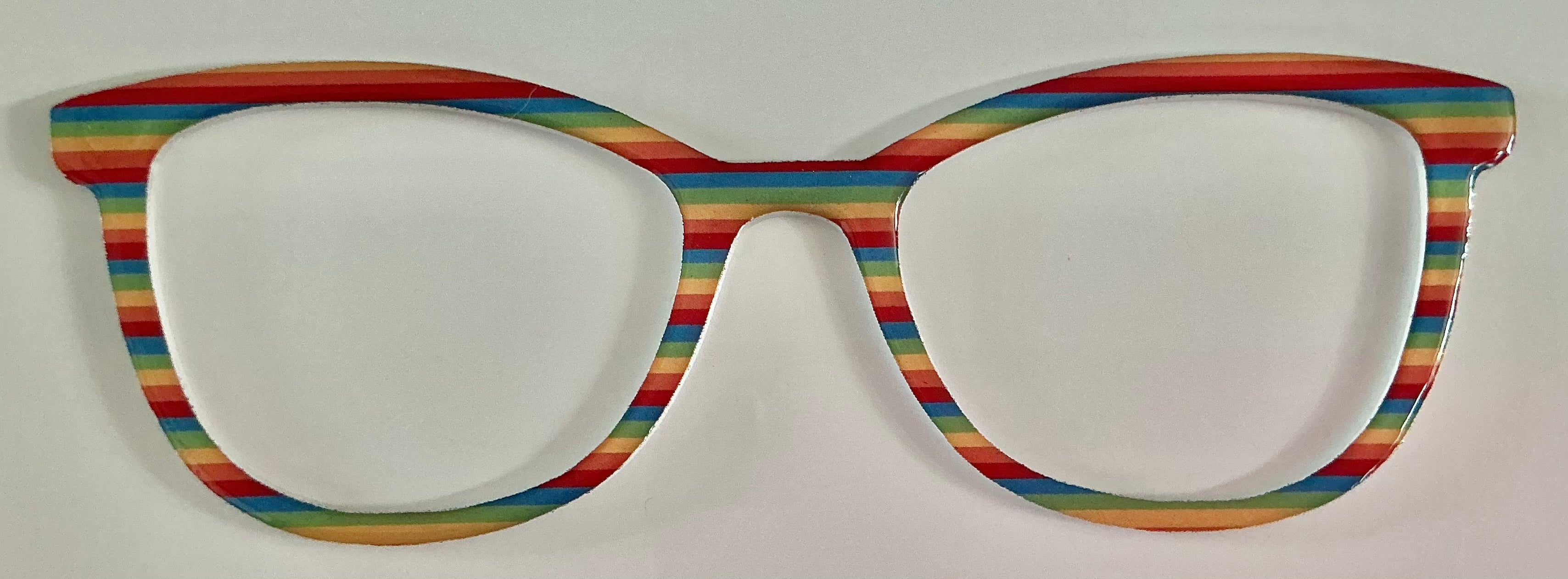 Georgia Topper; rainbow striped