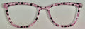New Izzy Topper; black and white hearts on pink