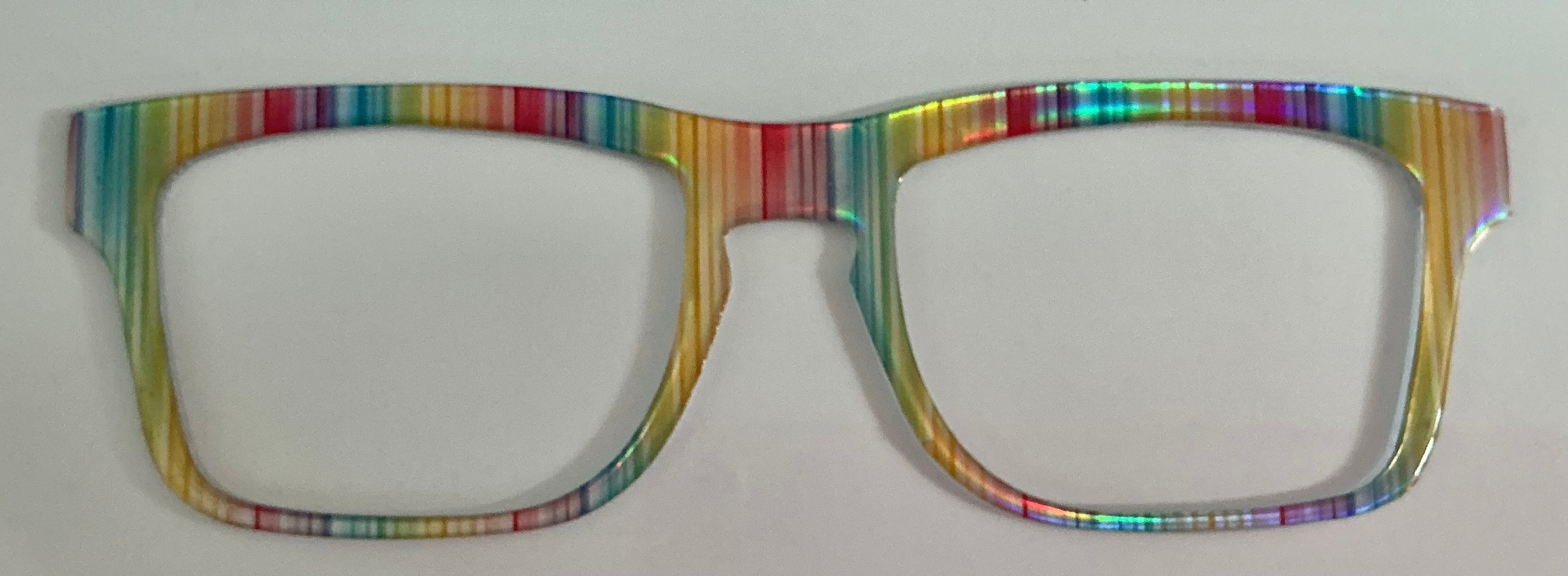 NEW Drew Topper; rainbow stripe shine