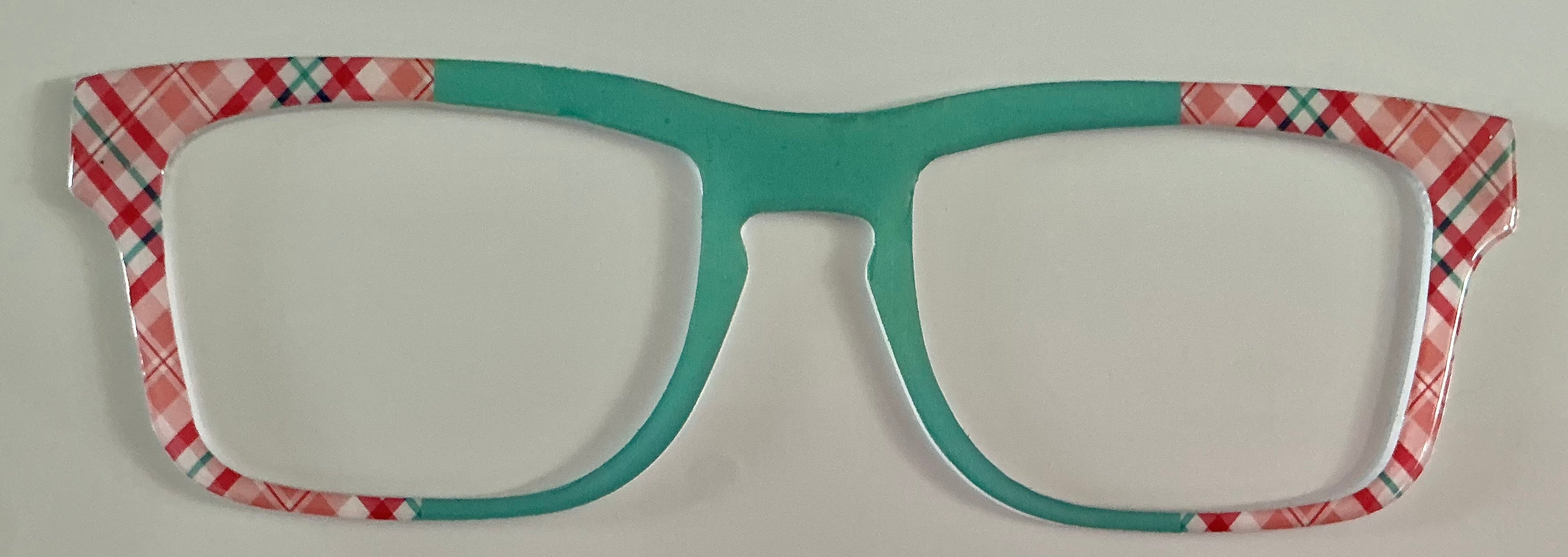 NEW Drew Topper; aqua plaid/vertical split